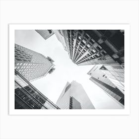 Black And White Cityscape Art Print