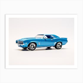 Toy Car 69 Camaro Blue 2 Art Print