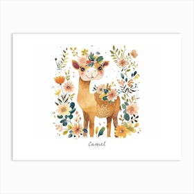 Little Floral Camel 2 Poster Art Print