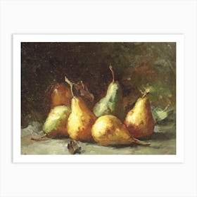 Pear Still Life Fruit Painting Studio McGee Art Print