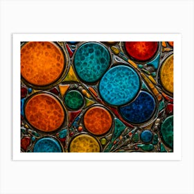 Mosaic Background Art Print