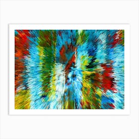 Acrylic Extruded Painting 619 Art Print