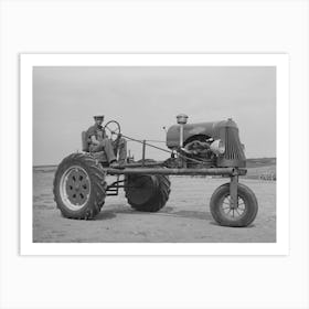 Tractor Bought By Fsa (Farm Security Administration) Loan To German Russian Family In Sheridan County, Kansas Art Print