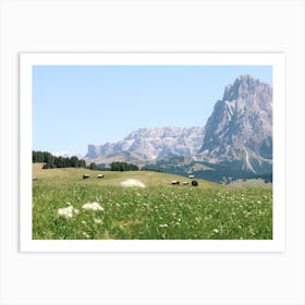 Summer At Seiser Alm Dolomites Art Print