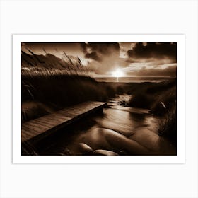 Sunset At The Beach 727 Art Print