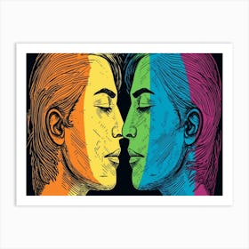 Rainbow Love 4 Art Print