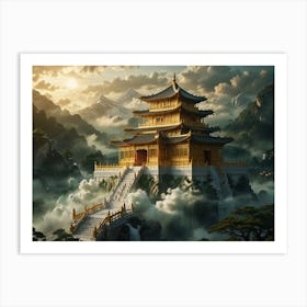 Golden Pagoda Art Print