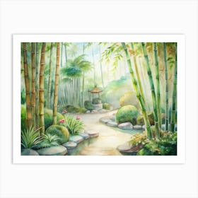 Asian Garden Art Print