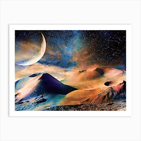 Volcano Planet Art Print