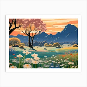 Landscape Painting 18 Art Print