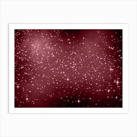 Light Pink Shining Star Background Art Print