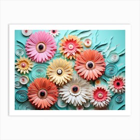 Paper Flowers 26 Art Print