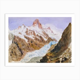Schreckhorn, Eismeer From Splendid Mountain Watercolours Sketchbook (1870), John Singer Sargent Art Print