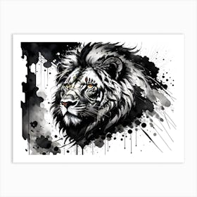 Lion Head 10 Art Print