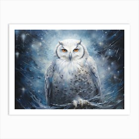 White Owl 1 Art Print