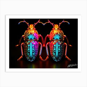 Scarab Beetles - Egyptian Scarab Art Print