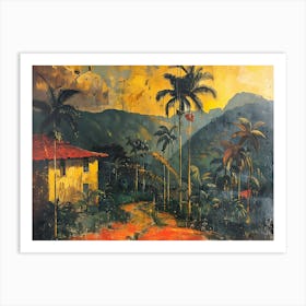 House In The Mountains Art Print