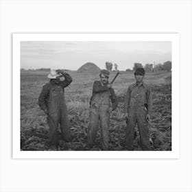 Untitled Photo, Possibly Related To Mexican Beet Workers, Near Fisher, Minnesota By Russell Lee Art Print