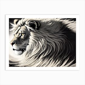 Lion Painting 56 Art Print