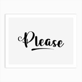 Please Art Print