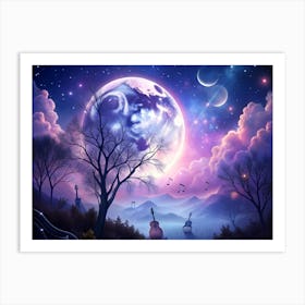 Moonlight Symphony (4) 1 Art Print