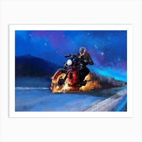 Night Rider Art Print