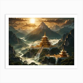 Asian Landscape Painting 2 Art Print