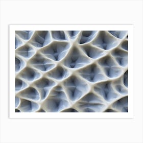 Intricate 3d Geometric Seamless 1 Art Print