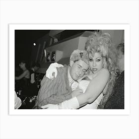 Holly Johnson And Dianne Brill Embracing Art Print