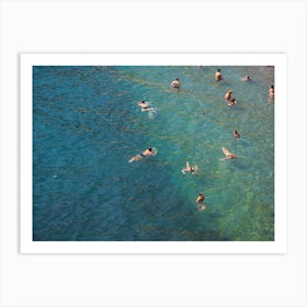 Swimming In Sorrento Art Print