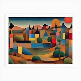 Abstract Cityscape Art Print