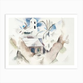 House In The Mountains Art Print