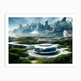 Futuristic City 22 Art Print