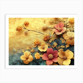 Chinese Flowers Art Print