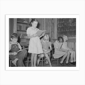 Reciting, Lake Dick Project School,Arkansas By Russell Lee Art Print