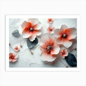 Flowers On A Wall 22 Art Print