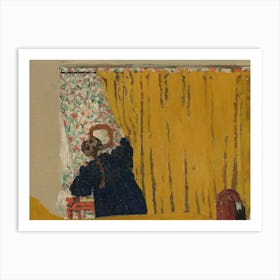 The Yellow Curtain (ca, 1893) by Edouard Vuillard. Art Print