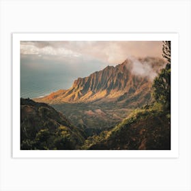 Hawaii Jungle Mountains Art Print