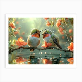 Beautiful Bird on a branch Art Print