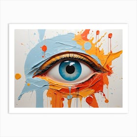 Abstract Eye Painting 4 Art Print