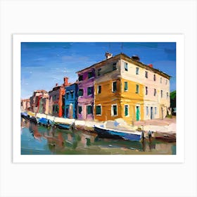 Colorful Houses On The Canal Art Print