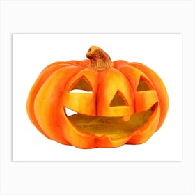 Smiling Jack O' Lantern Art Print