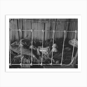 Baby In Crib, Earl Pauley S Home Near Smithland Iowa By Russell Lee Art Print