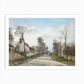 Versailles Road, Louveciennes (1870), Camille Pissarro Art Print