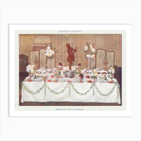 A Supper Buffet For Ball Or Reception Art Print