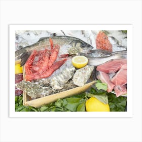 Sicilian Seafood - Market in Sicily, Italy - Photography Art Print