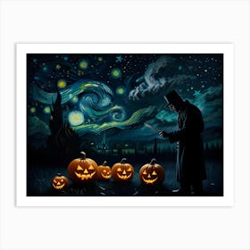 Halloween Pumpkins 4 Art Print