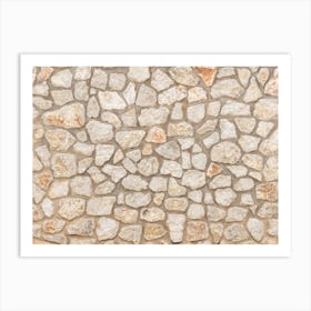 Old Stone Wall Texture 1 Art Print