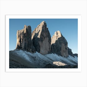 Tre Cime, Hiking In The Dolomites Art Print