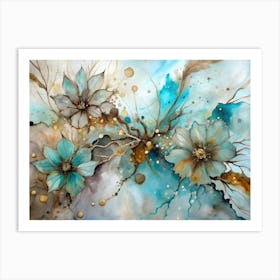 Watercolor Flowers Art Print